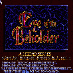 Advanced Dungeons & Dragons - Eye of the Beholder Title Screen